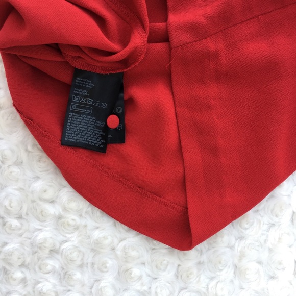 H&M Ruffle Sleeve red Dress - Picture 8 of 8